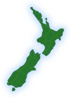 new zealand B and B map